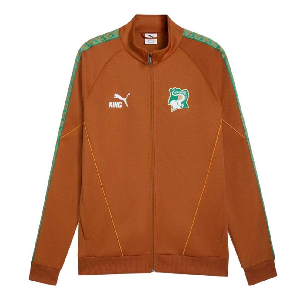 Puma Mens World Cup 2026 Ivory Coast FC Tracksuit Top / Brown/White
